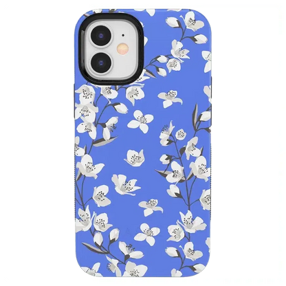 Floral Forest | Blue Cherry Blossom Floral Case iPhone Case get.casely Bold iPhone 12