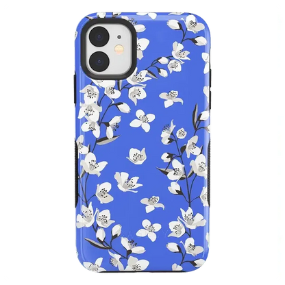 Floral Forest | Blue Cherry Blossom Floral Case iPhone Case get.casely