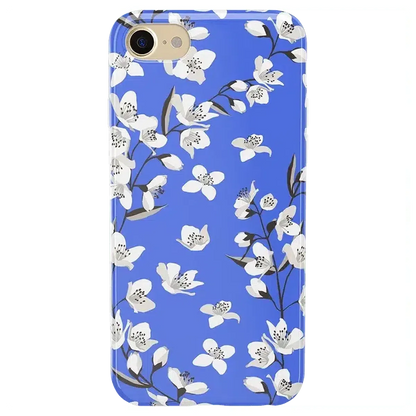 Floral Forest | Blue Cherry Blossom Floral Case iPhone Case get.casely