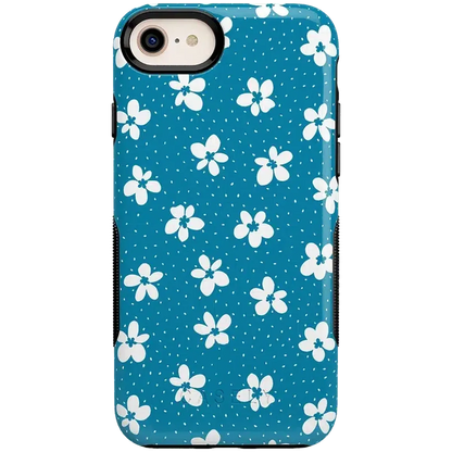 Flower My World | Ocean Blue Floral Case iPhone Case get.casely Bold iPhone 6/7/8