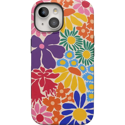 Flower Patch | Multi-Color Floral Case iPhone Case get.casely Bold + MagSafe® iPhone 15