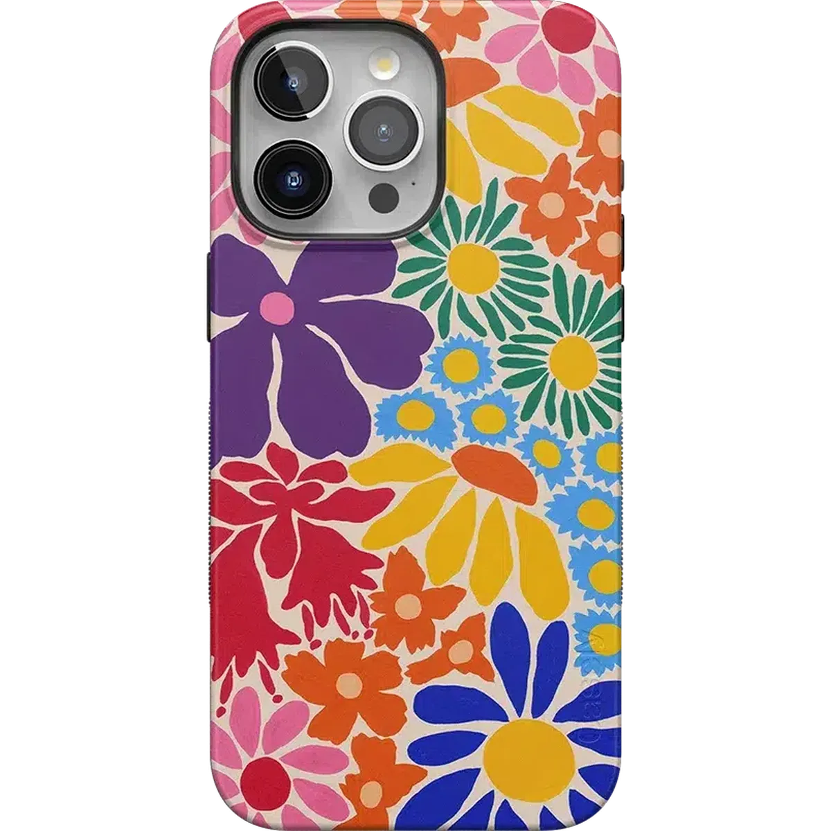 Flower Patch | Multi-Color Floral Case iPhone Case get.casely Bold + MagSafe® iPhone 15 Pro Max