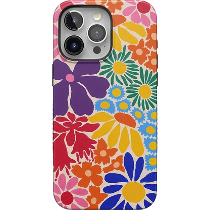 Flower Patch | Multi-Color Floral Case iPhone Case get.casely Bold + MagSafe® iPhone 15 Pro Max