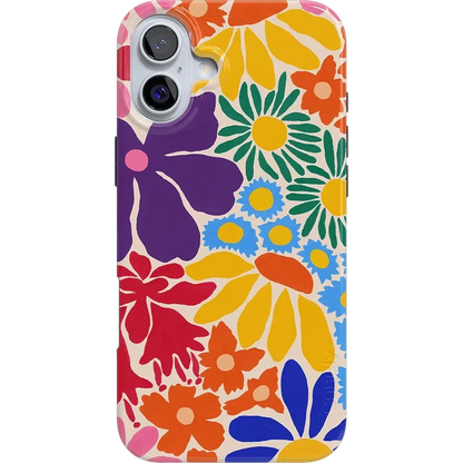Flower Patch | Multi-Color Floral Case iPhone Case get.casely Classic + MagSafe® iPhone 16 Plus