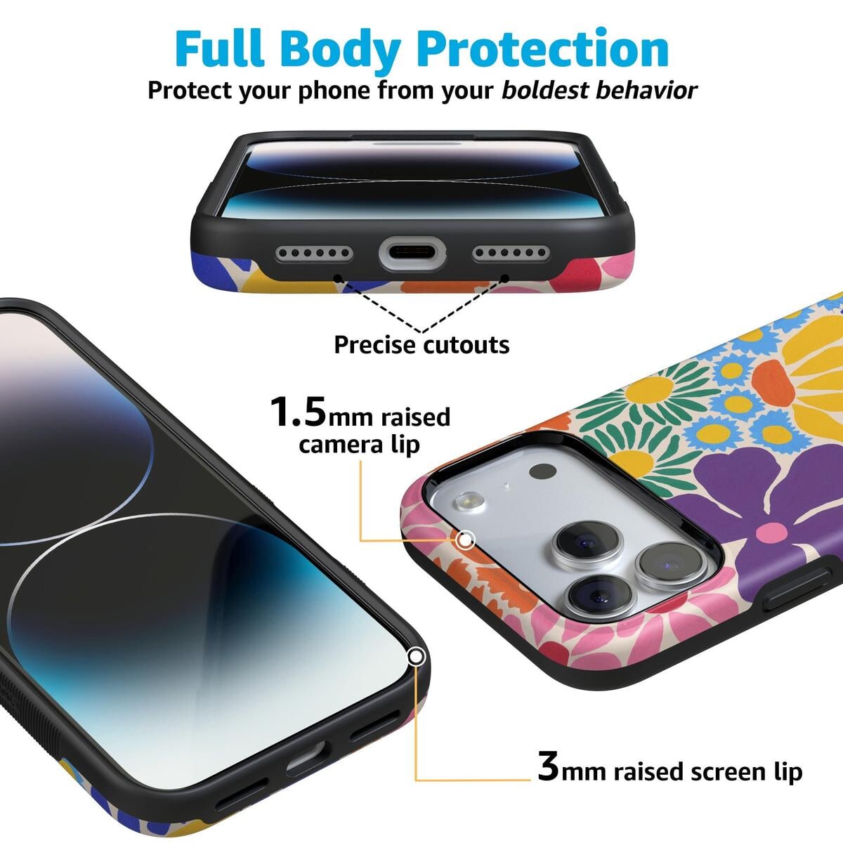 Flower Patch | Multi-Color Floral Case iPhone Case get.casely