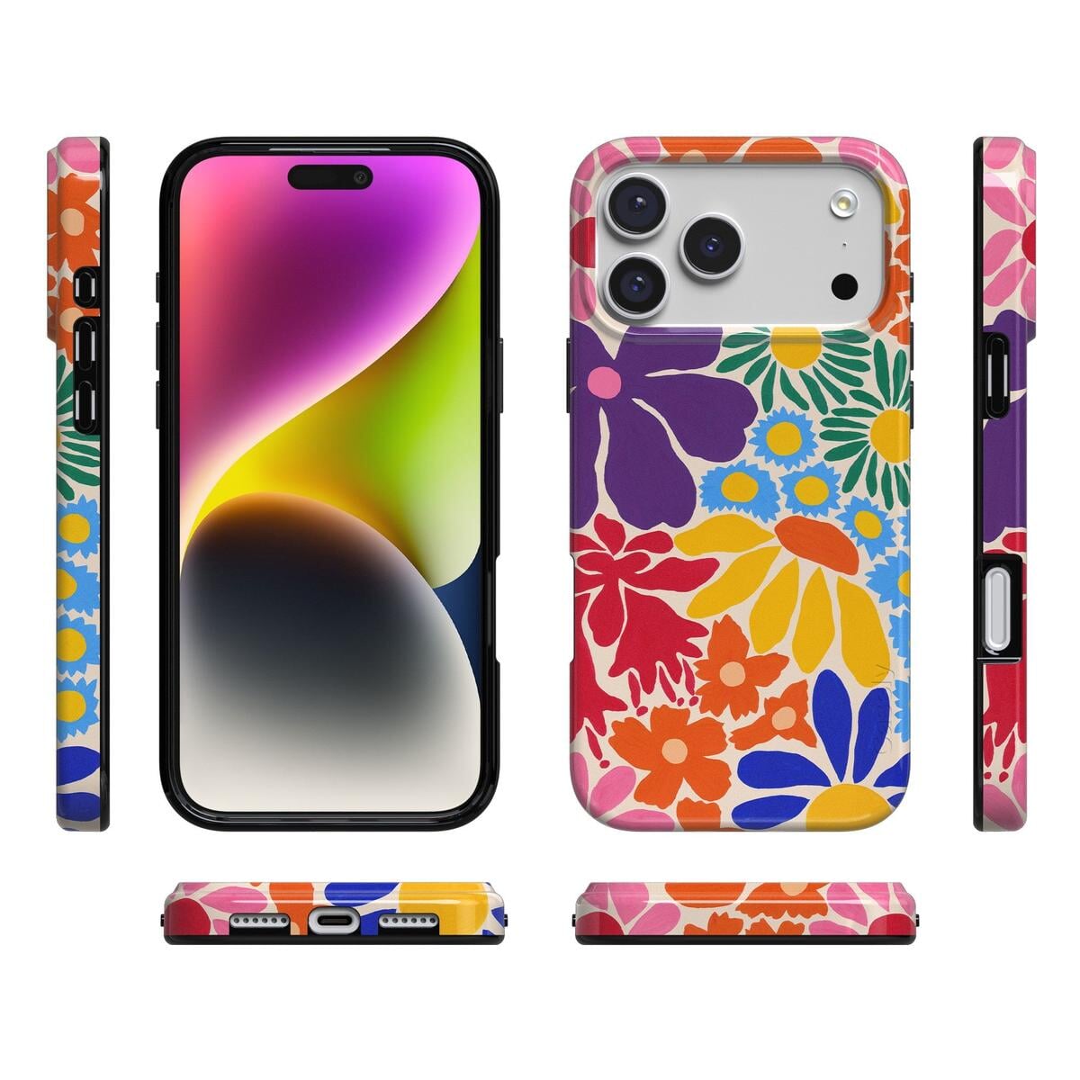 Flower Patch | Multi-Color Floral Case iPhone Case get.casely