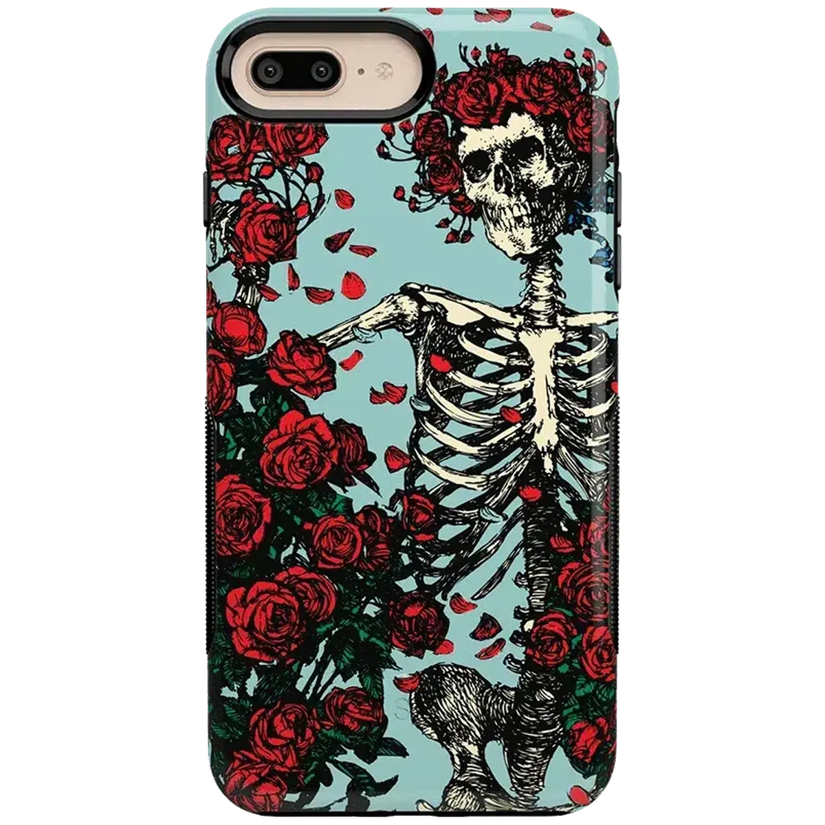 Forever Grateful | Grateful Dead Skeleton Floral Case iPhone Case Grateful Dead Bold iPhone 6/7/8 Plus