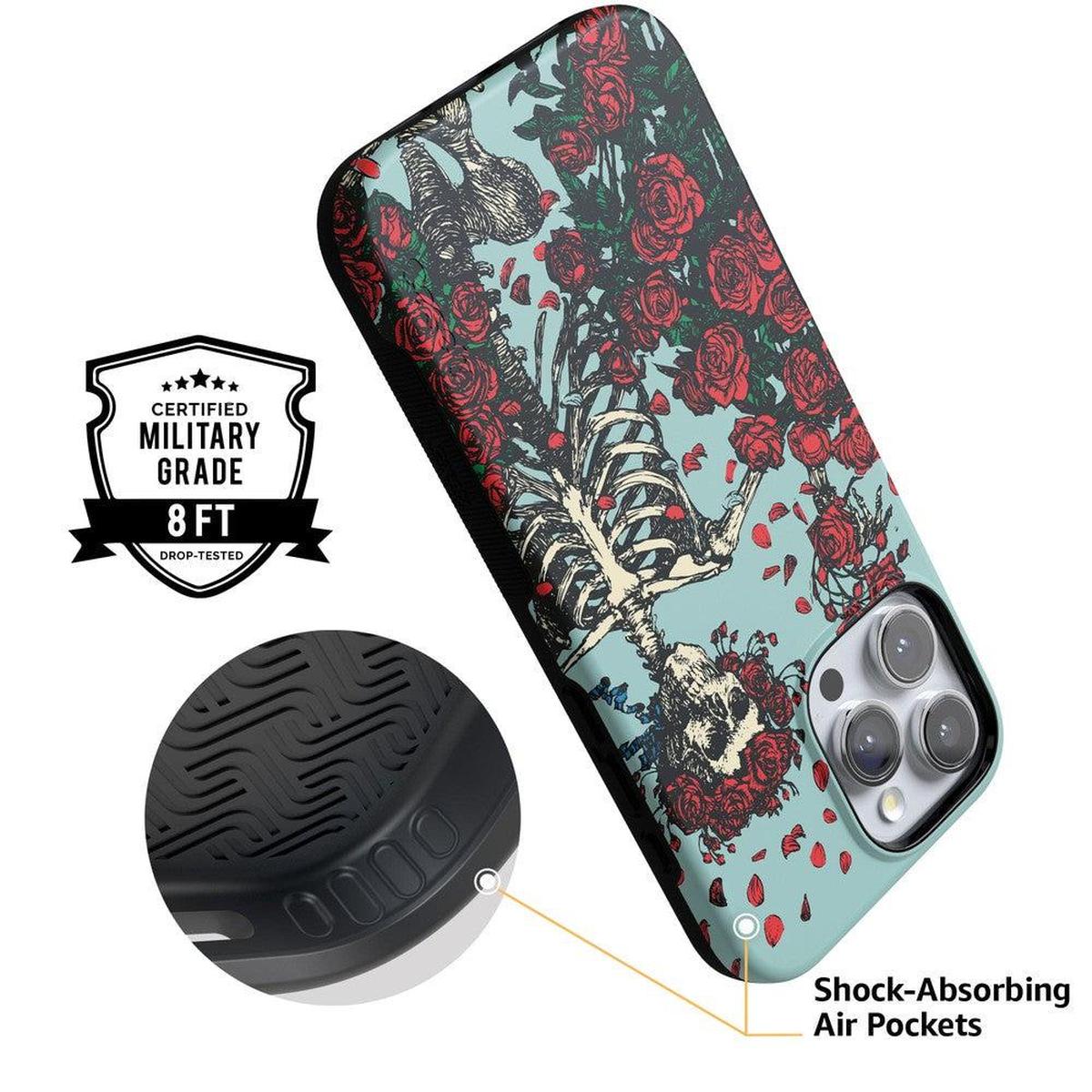 Forever Grateful | Grateful Dead Skeleton Floral Case iPhone Case Grateful Dead