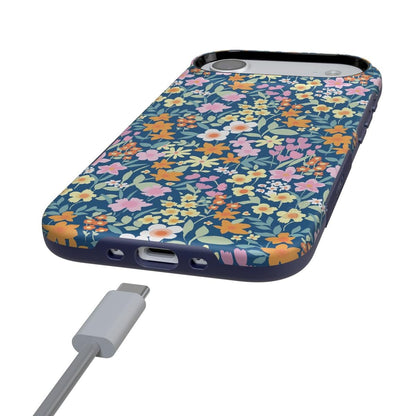Full Bloom | Navy Floral Case iPhone Case get.casely