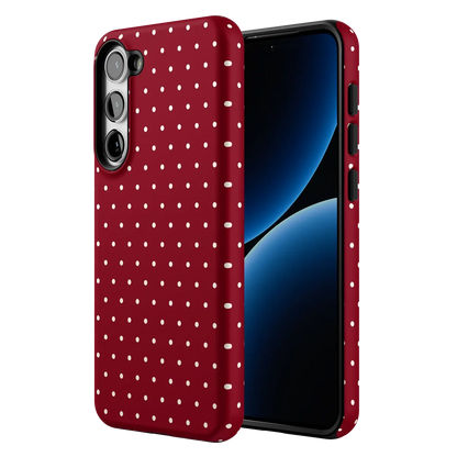 On the Dot | Maroon Polka Dot Case