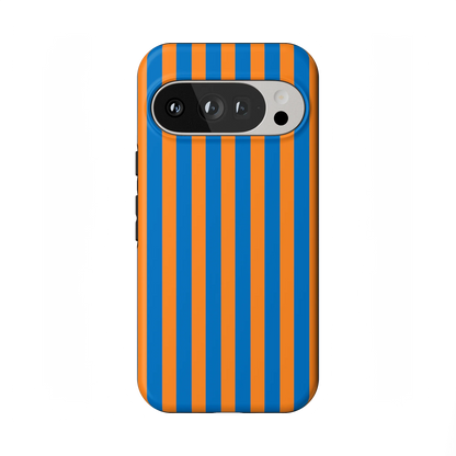 Go New York | Blue & Orange Stripes Case - Google Pixel 8 Pro
