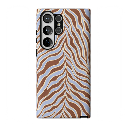 Untamed | Brown & Blue Zebra Case - Galaxy S23 Ultra