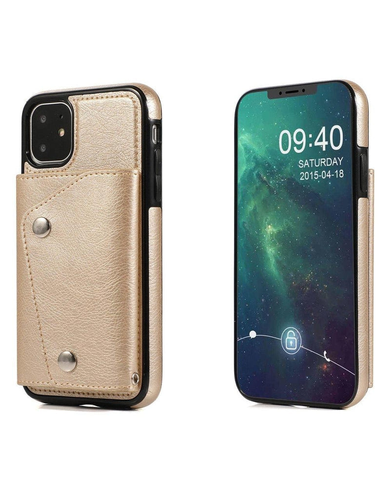 Gold Vegan Leather | Wallet Case iPhone Case get.casely