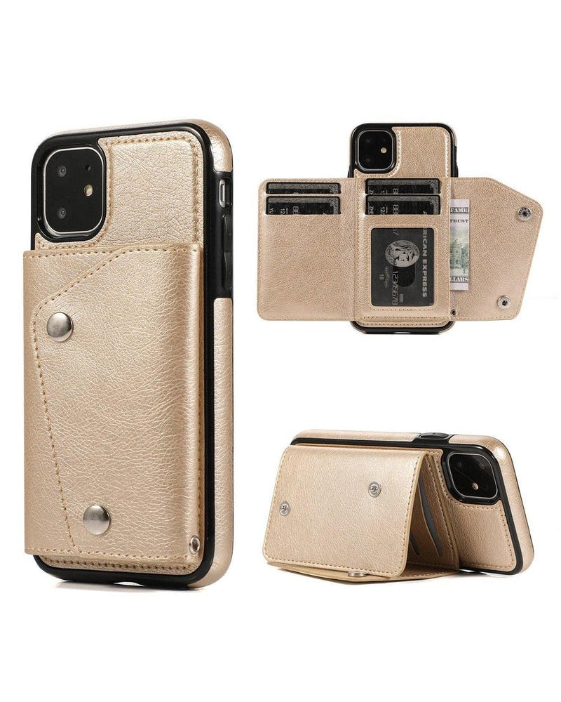 Gold Vegan Leather | Wallet Case iPhone Case get.casely