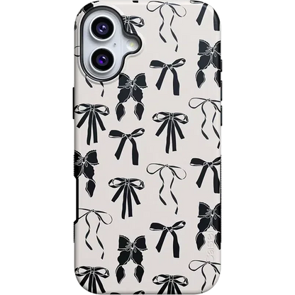 Goth Girlie | Black Bows Case Phone Case Casetry Bold + MagSafe® iPhone 16 Plus