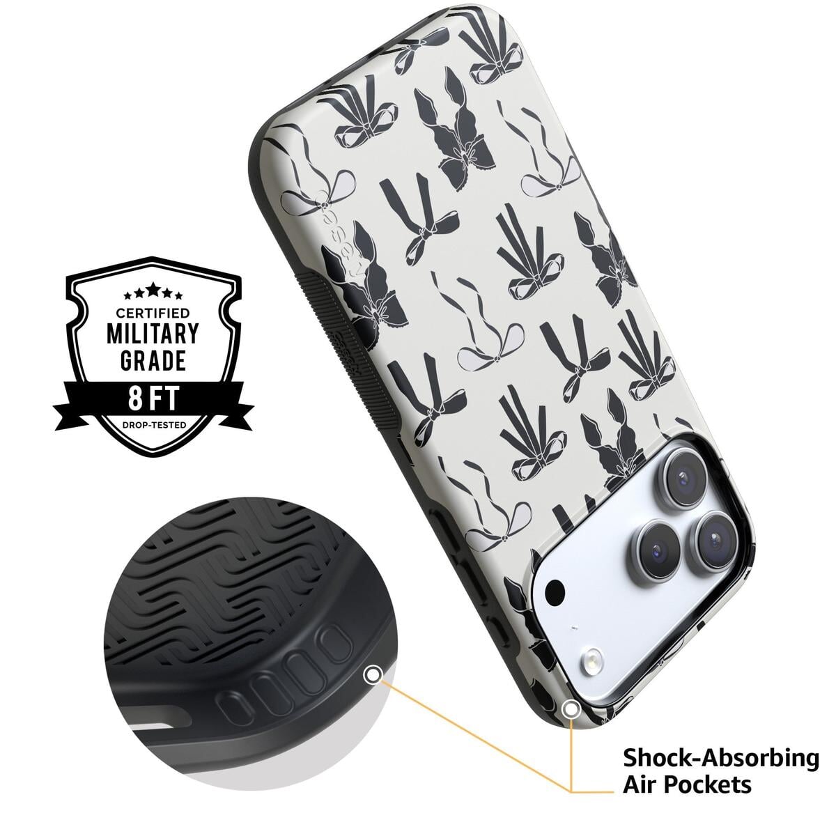 Goth Girlie | Black Bows Case Phone Case Casetry