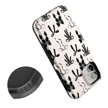 Goth Girlie | Black Bows Case Phone Case Casetry