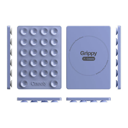 Grippy | Blue Silicone Suction Phone Mount with MagSafe Grippy get.casely