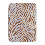 Untamed | Brown & Blue Zebra Kindle Case