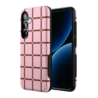 Uptown Gridlock | Pink Checkerboard Case