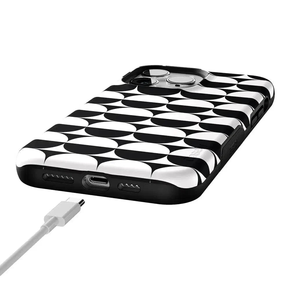 Half Moon | High Contrast Design Case Phone Case Casetry