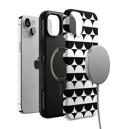 Half Moon | High Contrast Design Case Phone Case Casetry