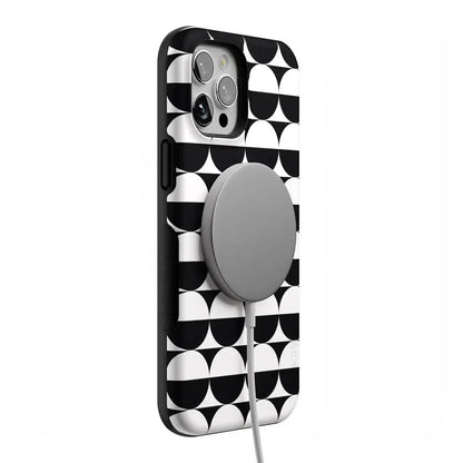 Half Moon | High Contrast Design Case Phone Case Casetry