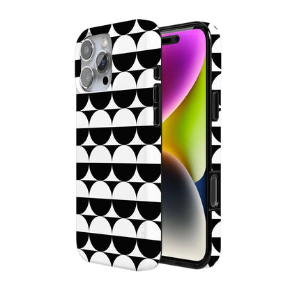 Half Moon | High Contrast Design Case Phone Case Casetry