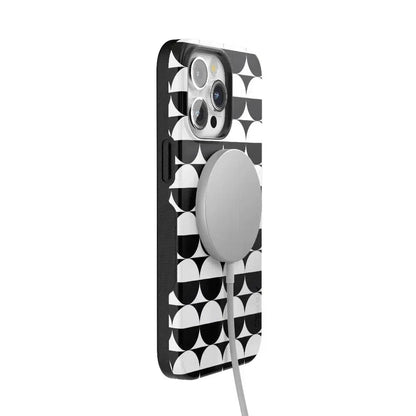 Half Moon | High Contrast Design Case Phone Case Casetry