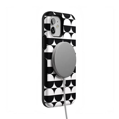 Half Moon | High Contrast Design Case Phone Case Casetry