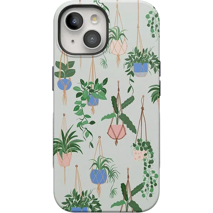 Hanging Around | Potted Plants Floral Case iPhone Case get.casely Bold + MagSafe® iPhone 15 Plus