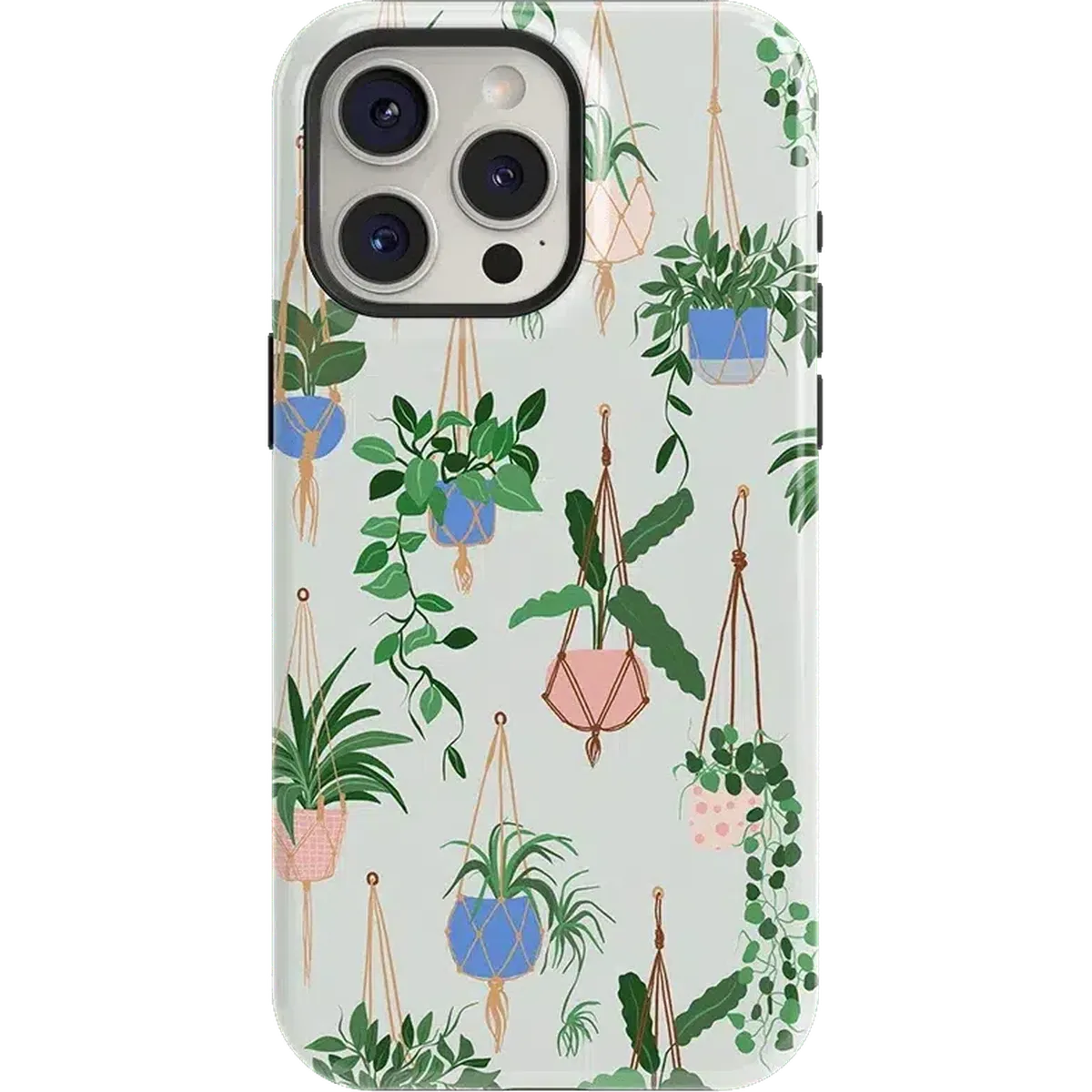 Hanging Around | Potted Plants Floral Case iPhone Case get.casely Essential + MagSafe® iPhone 15 Pro