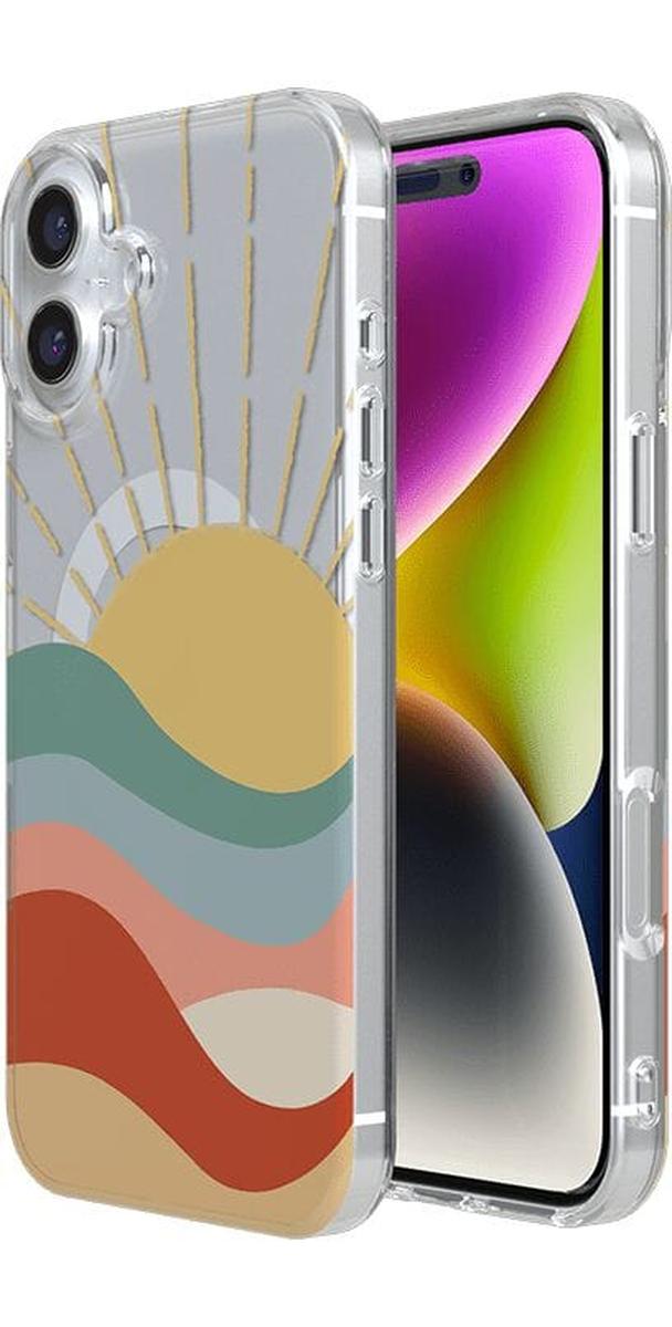Here Comes the Sun | Colorblock Sunset Case iPhone Case get.casely