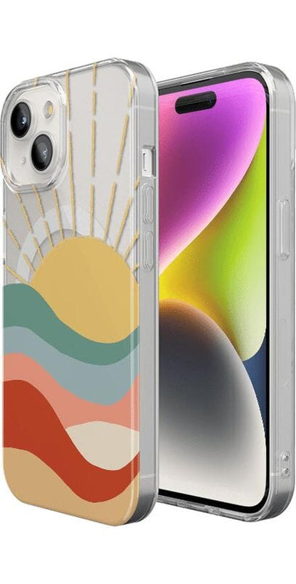 Here Comes the Sun | Colorblock Sunset Case iPhone Case get.casely