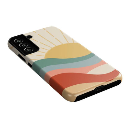 Here Comes the Sun | Colorblock Sunset Samsung Case Samsung Case Casetry