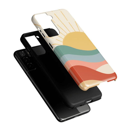 Here Comes the Sun | Colorblock Sunset Samsung Case Samsung Case Casetry