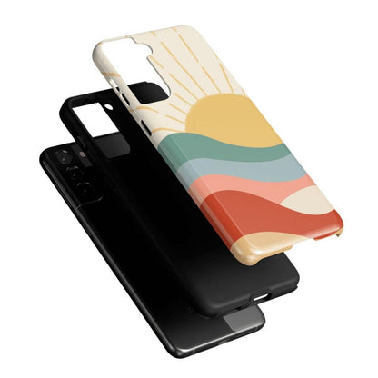 Here Comes the Sun | Colorblock Sunset Samsung Case Samsung Case Casetry