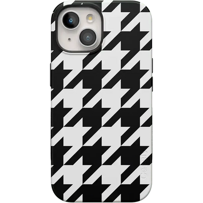 Houndstooth | High Contrast Design Case Phone Case Casetry Bold Flex + MagSafe® iPhone 15 Plus