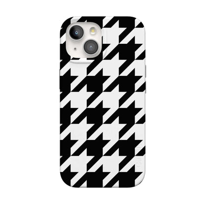 Houndstooth | High Contrast Design Case Phone Case Casetry Classic + MagSafe® iPhone 15