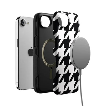 Houndstooth | High Contrast Design Case Phone Case Casetry