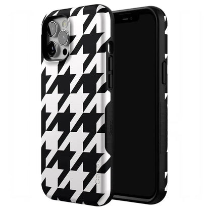 Houndstooth | High Contrast Design Case Phone Case Casetry