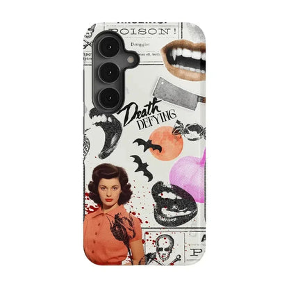 If You Dare | Horror Collage Case Phone Case Casetry Bold Flex + MagSafe® Galaxy S25