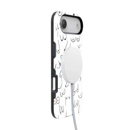 I'm With Her | Black & White Boobs Case iPhone Case get.casely