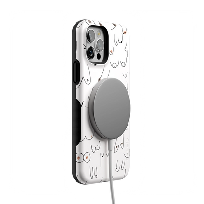 I'm With Her | Black & White Boobs Case iPhone Case get.casely