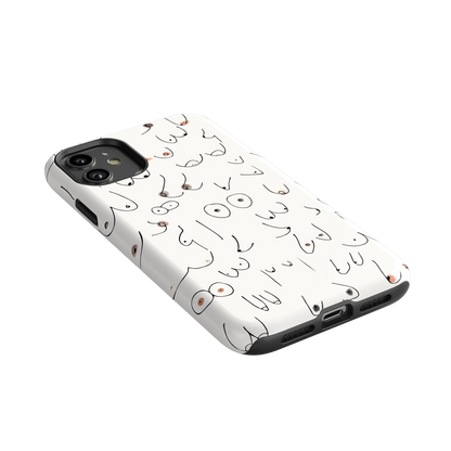 I'm With Her | Black & White Boobs Case iPhone Case get.casely