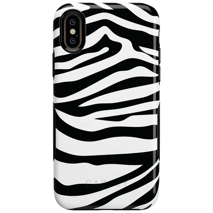 Into the Wild | Zebra Print Case iPhone Case get.casely Bold iPhone XS Max