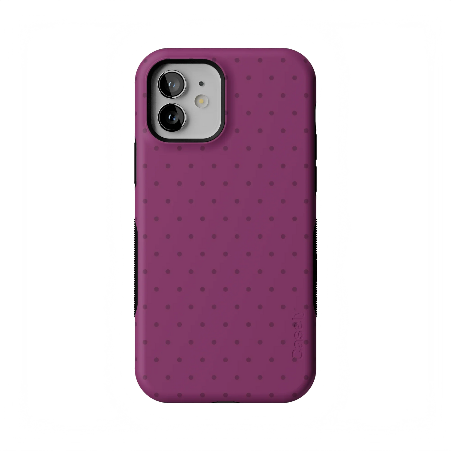 On the Dot | Plum Polka Dot Case - iPhone 12