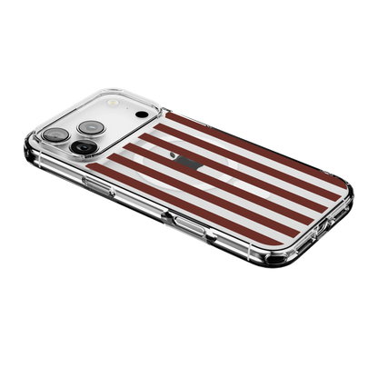 Sunday in Brooklyn | Burgundy Stripes Case