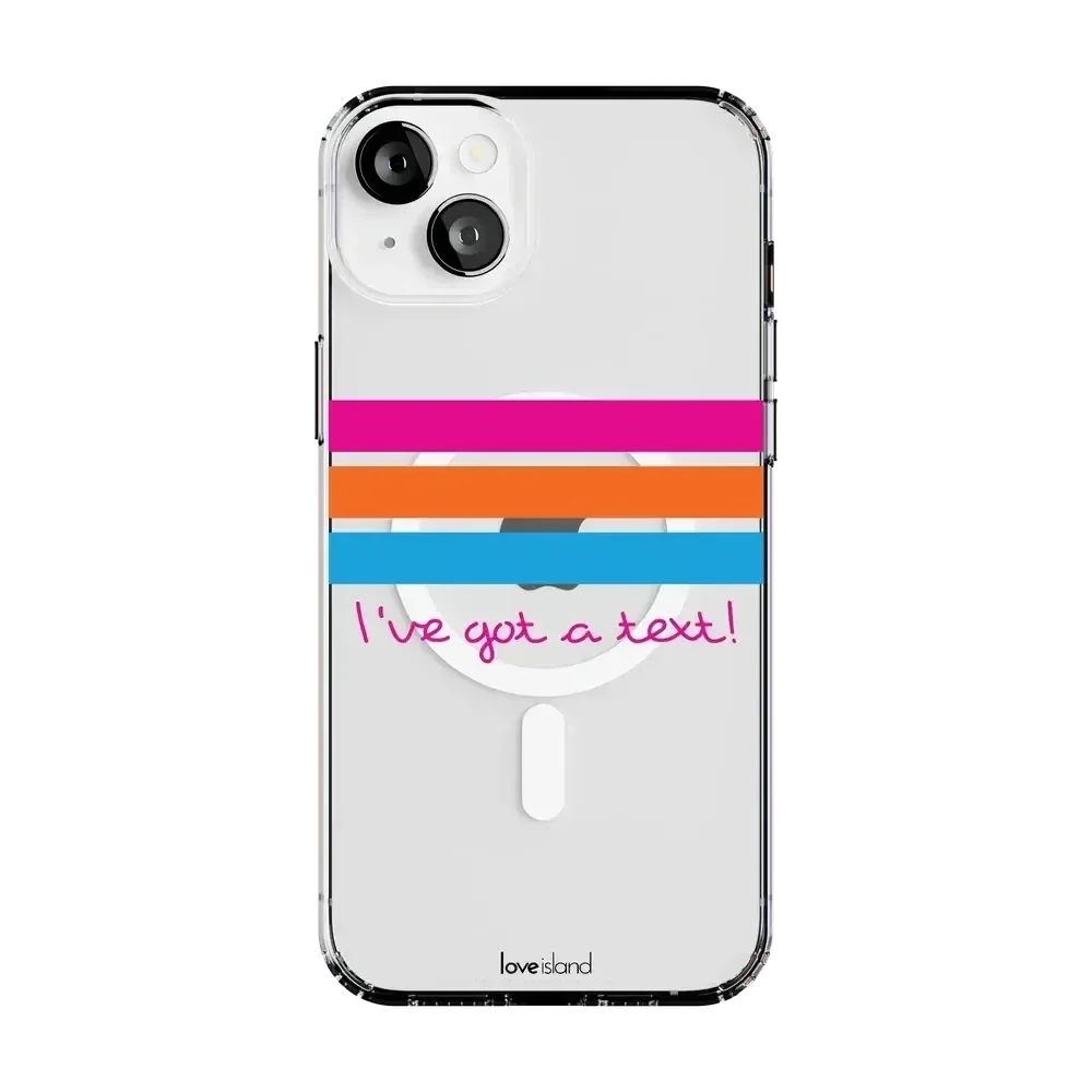 I've Got a Text! | Love Island Case Phone Case get.casely Classic + MagSafe® iPhone 15 Plus