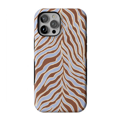 Untamed | Brown & Blue Zebra Case - iPhone 12 Pro